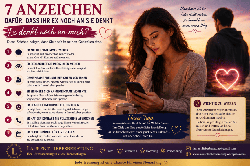 7 Anzeichen dafür, dass Ihr Ex noch an Sie denkt – So erkennen Sie die&nbsp;Wahrheit