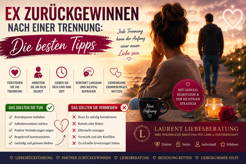 Ex zurückgewinnen nach einer Trennung – Die besten Tipps für eine&nbsp;Versöhnung