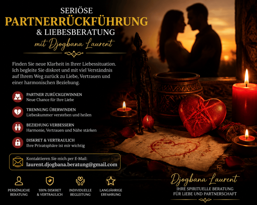 Seriöse Partnerrückführung & Liebesberatung | Djogbana&nbsp;Laurent
