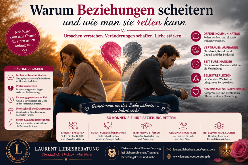 Warum Beziehungen scheitern und wie man sie retten kann – Die besten&nbsp;Tipps