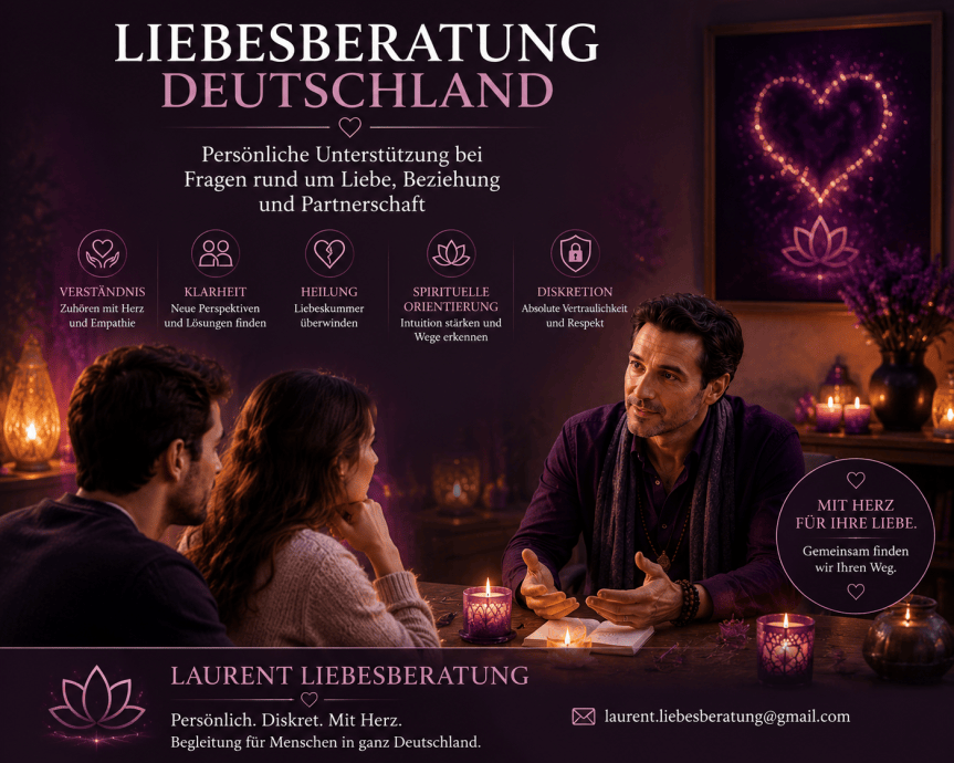 Liebesberatung Deutschland – Laurent Liebesberatung unterstützt Menschen bei Liebesfragen, Partnerschaftsproblemen und emotionalen Herausforderungen.